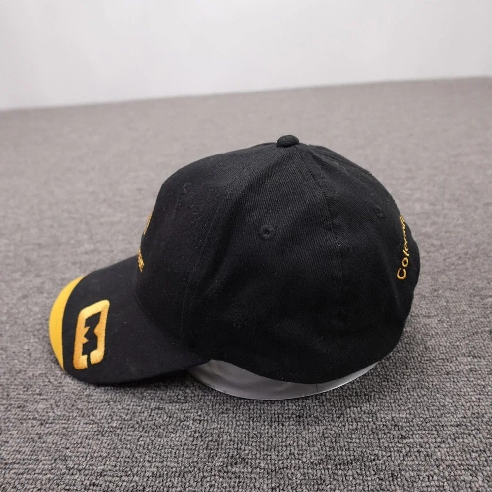 John Deere Hat Cap Strap Back Mens One Size Black Baseball